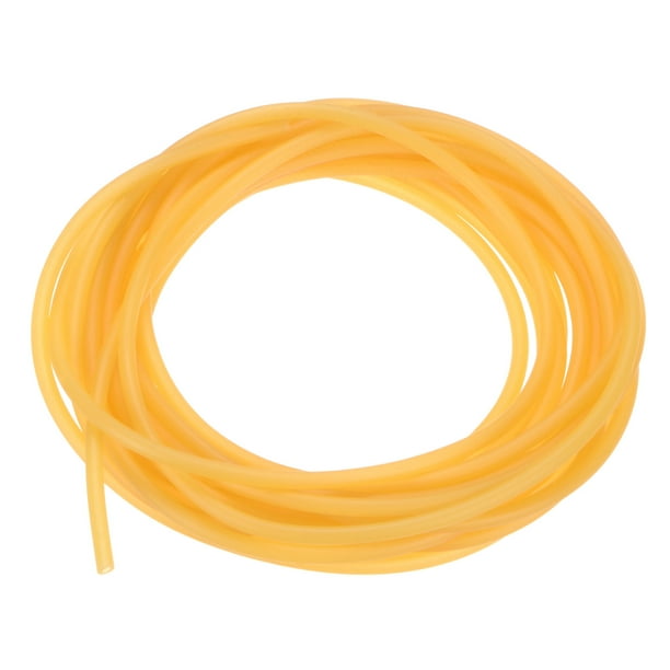 Tubo de goma de látex natural de 5 metros de longitud, 1.6x3.2mm (IDxOD), manguera amarilla