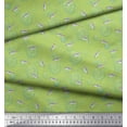 thumbnail image 3 of Soimoi Green Cotton Duck Fabric Bubbles & Penguin Watercolor Print Sewing Fabric Yard 44 Inch Wide, 3 of 3
