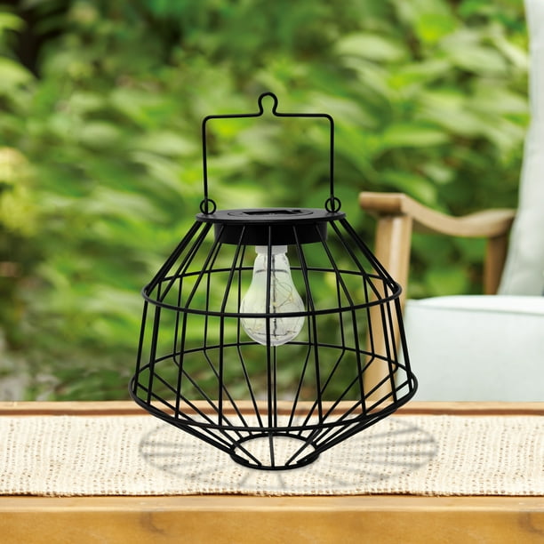 Better Homes & Gardens Painted Solar Outdoor Hanging Lantern Walmart