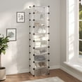 thumbnail image 1 of vidaXL Shoe Rack Transparent 44x32x174 cm PP, 1 of 5