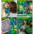 thumbnail image 4 of DolliBu Blue Tie-Dye Seahorse Stuffed Animal with Green Plush Shamrock, Cute Green Shamrock Plush, Fun St Patricks Day Stuffed Animal Seahorse, Good Luck St Patricks Day Toys for Kids, Baby - 15 Inch, 4 of 6