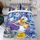 thumbnail image 4 of Pato Donald Presenta Conjunto de sábanas temático, trío de piezas, cómodo y amigable con la piel, diseño único, regalo de decoración para el hogar para familiares, amigos y fans,135cm *200cm, 4 of 6