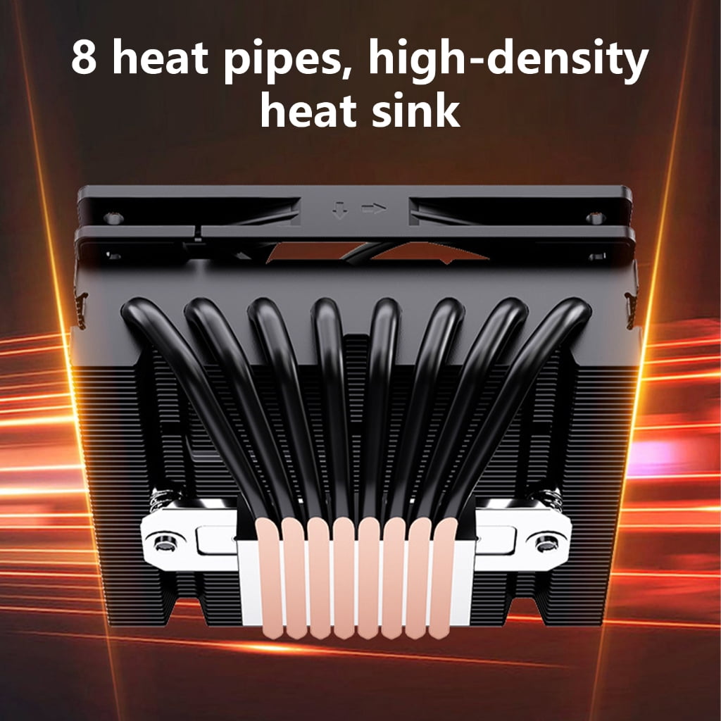 WINDLAND CPU Coolers with 8 Heatpipes TDP 200W with UT12015 FDB Fan for Superior Cooling Efficiency in All Systems