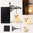 thumbnail image 2 of Halloween Hanging Bookcase Lantern Night Light, Owl Figurine Shelf Decor Lamp, 2 of 6