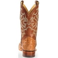 thumbnail image 7 of Justin Men's Waxy Full Quill Ostrich Western Boot Broad Square Toe Cognac 10.5 D(M) US, 7 of 7