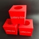 thumbnail image 4 of Caja de lotería roja, caja de lotería, caja de colección, caja de lotería, caja de embalaje de plástico en blanco, caja de lotería para votación, caja de lotería, 4 of 4