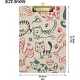 thumbnail image 3 of FMSHPON Paw Cute Cat Clipboard Hardboard Wood Nursing Clip Board and Pull for Standard A4 Letter 13x9 inches, 3 of 8