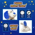 thumbnail image 6 of The Noodley 16 inch LED Stuffed Animals Light-Up Plush Sleep Toy Kids Night Light Toddler Gift - White Puppy Dog Changes 4 Colors (Batteries Included)(2 Pack), 6 of 10