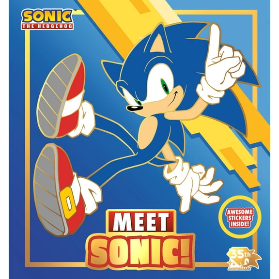 Sonic the Hedgehog Meet Sonic!: A Sonic the Hedgehog Storybook: 35th Anniversary Edition, (Hardcover)