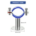 thumbnail image 2 of Unique Bargains 2Pack Pipe Supports Adjustable Pipe Bracket Clamp Pipe Strap for 48-51mm Pipe, 2 of 4