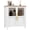 White, variant on 29.5" Sideboard Buffet Cabinet with 2 Glass Doors, Modern Coffee Bar & Wine Bar Display Cabinet, High-Strength Storage Table for Kitchen, Dining Room & Living Room, Natural Wood Grain