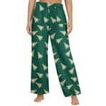 thumbnail image 5 of SwiftWear Cute Christmas Tree Print Pajama Pants - Women's Cozy Plus Size Sleepwear Soft Brushed Flannel Lounge Pants with Pockets, Elastic Waist Holiday Comfort Pj Bottom Green, 5 of 5