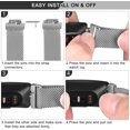 thumbnail image 4 of Breathable Stainless Steel Loop Mesh Magnetic Adjustable Wristband, 4 of 5