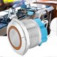 thumbnail image 5 of 2PCS 4 Pin Self Locking Push Button Switch with Ring Light 22mm IP65 for Ship Car Modification(Yellow 220VAC), 5 of 5
