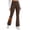 Brown, variant on Women's Fleece Lined Bootcut Yoga Pants, High Waisted 4-Way Stretch Work Pants with 4 Pockets, 29" Inseam