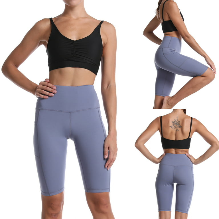 Efsteb Yoga Pants Women with Pocket Booty Lift Pant Tummy Control