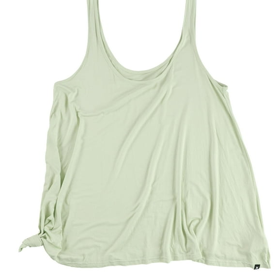Hurley Womens Solid Knot Tank Top, Green, Medium