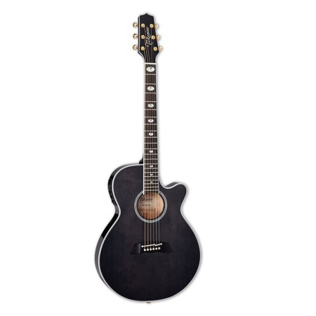 Takamine TSP-158C Acoustic-Electric Guitar - See-Thru Black