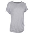 thumbnail image 1 of Camiseta de manga corta de verano para mujer, blusa con cuello , blusas sueltas informales para mujer S Baoblaze  Camiseta de algodón para mujer, 1 of 5