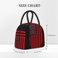 thumbnail image 2 of Salouo Nautical American Flag for Insulated Lunch Bag for Women/Men - Leakproof Cooler Tote Bag Organizer - Reusable Lunch Box for Office Picnic Hiking Beach-One Size, 2 of 6