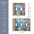 thumbnail image 2 of Yayeee Toggle Light Switch Wall Plate 2-Gang 4.56"x4.48" Decorative Outlet Cover, Blue Seaside, 2 of 7