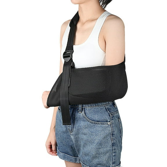 Soumake Adjustable Arm Sling – Padded Elbow Brace with Ergonomic Design for Dislocation, Sprain & Rotator Cuff Support