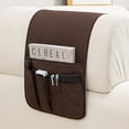 thumbnail image 1 of HAOAN [5 Pocket Storage] Sofa Armrest Storage Holder | 1pc | 5 Pockets | Storage for Magazines  Tablets  Mobile Phones  IPads | Home Organization zzz, 1 of 6