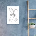 thumbnail image 4 of Epic Art 'Linear Couple Women Portrait' by Sabrina Balbuena, Acrylic Glass Wall Art, 16"x24", 4 of 8