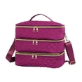 thumbnail image 3 of Bolsa organizadora de maquillaje Fernando Violeta 20 cm x 25 cm x 35 cm, 3 of 8