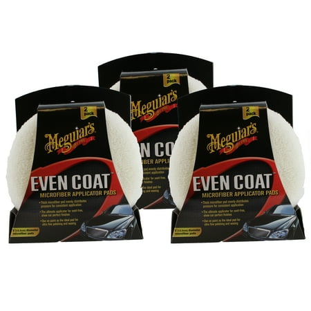 Meguiar's X3080 2 Count Even Coat Applicator (3 Pack)