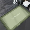 thumbnail image 5 of Diatomaceous Earth Bath Mat | Super Absorbent Quick-Dry Bathroom Rug | Non-Slip Rubber Backing | Modern Green Shower Mat | 16X24 Inch Floor Mat for Bathroom & Shower, 5 of 6
