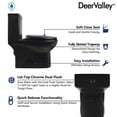 thumbnail image 2 of Ally 1-Piece 0.8/1.28 GPF Dual Flush Elongated ADA Comfort Height Toilet in Black Seat Included, 2 of 11