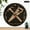 10x10in, variant on Patifu Best Dad Ever Compass Vintage Brown Round Wooden Wall Clock 10 Inch 10x10in
