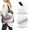thumbnail image 3 of Fotbe Cute Cartoon Kitten Bolsa Tote Estética de Lona con Estampado para Mujer - Bolsa Reutilizable de Hombro Casual para Vacaciones, Compras, Trabajo y Gimnasio, 3 of 8