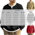 thumbnail image 6 of StSilkitty Men's Long Sleeve Sweatshirts 2 in 1 Crewneck Casual Pullover Sweatshirts Lightweight Loose Comfy Tops, 6 of 6