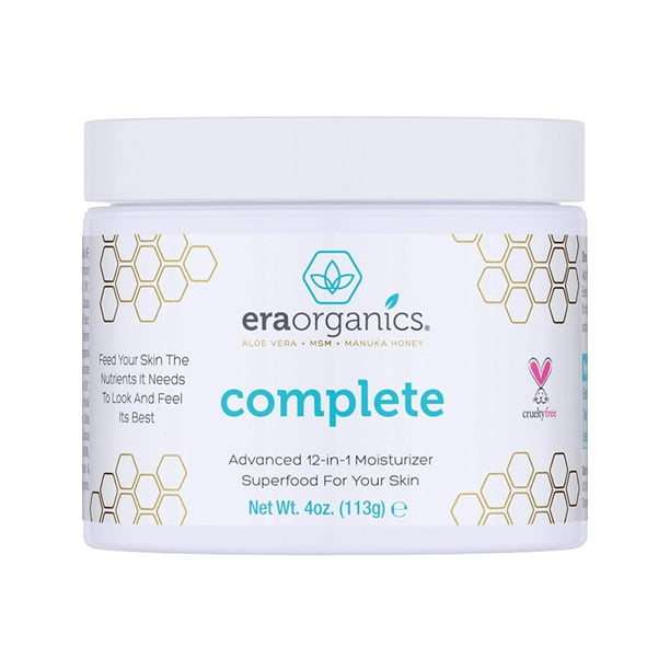 Era Organics Face Moisturizer Cream - Advanced Moisturizing 12-In-1 Dry Skin Cream With Superfood Manuka Honey, Hyaluronic Acid & More to Restore Dry, ...