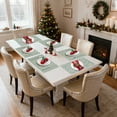 thumbnail image 2 of VCVCOO Christmas Placemats Set of 6 Woven Heat Resistant Durable Place Mats, Easy to Clean Washable Table Mats for Dining Room Decoration, 2 of 14