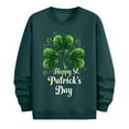 thumbnail image 6 of QUNYINEY Crew Neck Mens Sweatshirts Casual Long Sleeve St Patricks Day Green Tops Drop Shoulder Loose Pullover Sweatshirts, 6 of 6