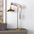 thumbnail image 2 of Evelyn&Zoe Industrial Metal Table LampÂ&nbsp;with Solid Wheel Pulley System, 2 of 8