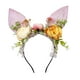 thumbnail image 4 of Diadema con orejas de conejo de Pascua, diadema con flores, accesorios para el cabello encantadores Rosa, 4 of 9