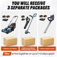 thumbnail image 2 of SENIX Cordless 4-Tool Combo Kit, 15" Cordless Lawn Mower, 10" String Trimmer, 350 CFM Leaf Blower & 24" Hedge Trimmer, Batteries & Chargers Included, 2 of 15