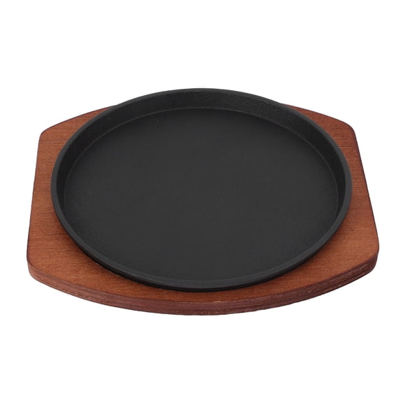 CRILSTYLEO 1Pc Light Brown Cast Iron Stovetop Grill Pan Nonstick for Indoor and Outdoor Grilling