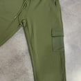 thumbnail image 4 of Kvture Mens Sweatpants Waffle Knit Pants Elastic Waist Drawstring Jogger Sweatpants with Pockets Army Green XXXL, 4 of 9