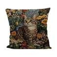 thumbnail image 2 of Hometravel Embroidery Inspired Pillow Cover, Rural Kittens Pattern Decor, Hot Selling Polyester Cushion Case, Charming Home Accent for Sofa and Bed, 2 of 6