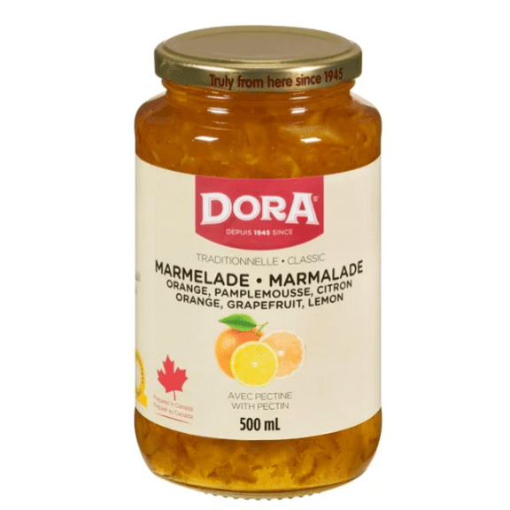 Dora 3 Fruit Marmalade with Pectin (Orange, Lemon, Grapefruit), 500mL