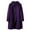 Purple, variant on Timegard Womens Coat Plus Size Long Sleeve Button up Cardigan Fall Winter Casual Warm Mid-Long Overcoat