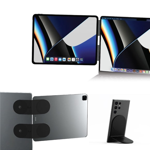 Rolling Square Edge Pro Tablet Kit - Mount Tablet and Phone Magnetic Holder, Smartworking & Productivity Stand Accessory, Compatible with MagSafe, Compatib