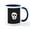 White/Navy Inside, variant on CafePress - Pink Skeleton Face Stripes Mug - 11 oz Ceramic Mug - Novelty Coffee Tea Cup