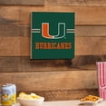 thumbnail image 3 of Miami Hurricanes 12" x 12" Wood Wall Sign, 3 of 3