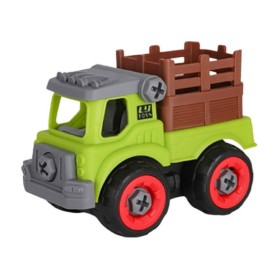 Remote Control Tractor Toy,RC Tractor Set & Truck and Trailer,Tractor Toy with 2 Rechargeable Batteries,Light,Farm Toys Include Cows,Sheep and Hay Bales,Toys for 3 4 5 6 7 8 Years Old Boys Girls